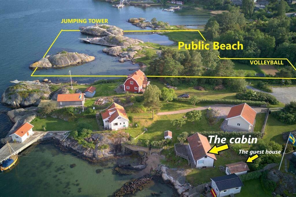Cabin At The Sea Close To Public Beach With A Jumpingtower Hoviksnas المظهر الخارجي الصورة